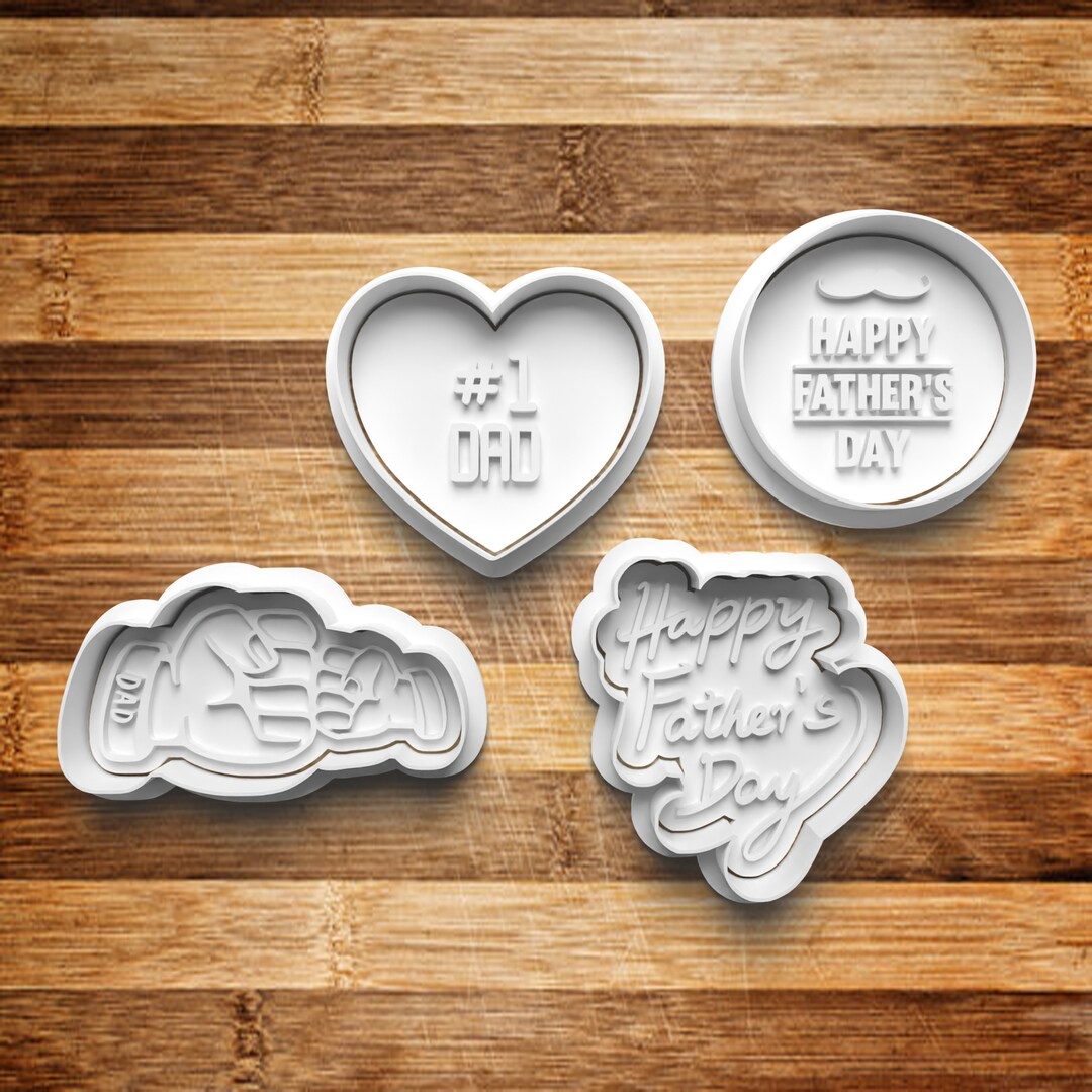 The Cookie Cutter Hub Stampino per biscotti con scritta Love My Dad, per cupcake, fondente, glassa, argilla, decorazione da forno The Cookie Cutter Hub Stampino per biscotti con scritta Love My Dad, per cupcake, fondente, glassa, argilla, decorazione da forno